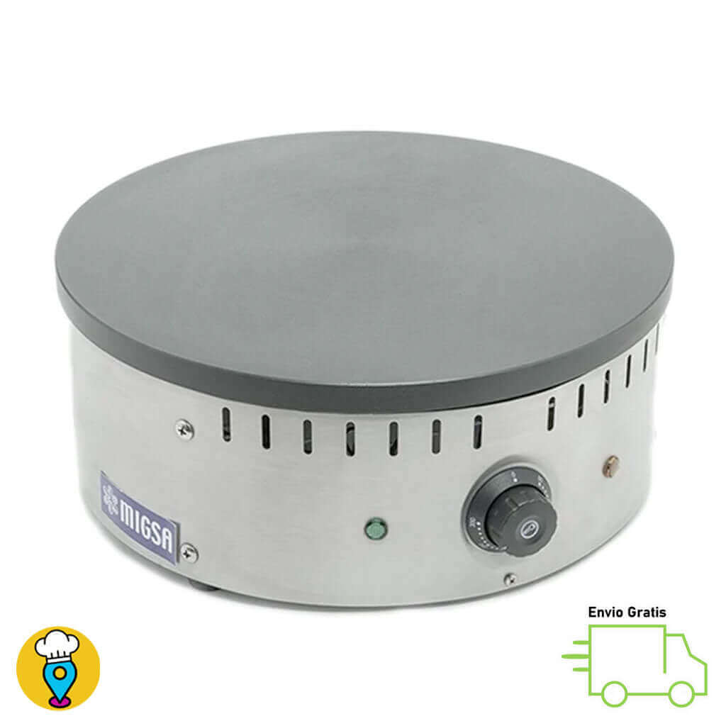Crepera Circular Eléctrica MIGSA - CM-003-Creperas-MIGSA-ElLugarDelChef.com