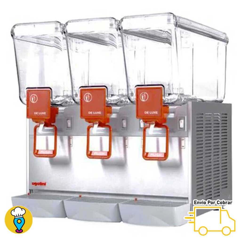Despachador de Bebidas 3 Tazones 20 Lts c/u UGOLINI - D20/3-Despachadores de Bebidas-UGOLINI-ElLugarDelChef.com