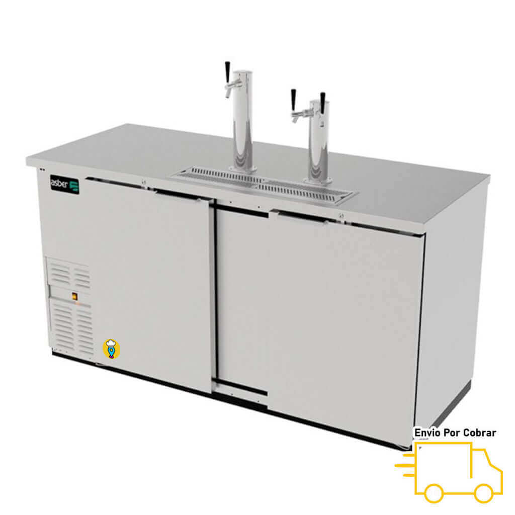 Dispensador de Cerveza de Barril en Acero inoxidable ASBER - ADDC-68S HC-Dispensadores de Cerveza-ASBER-ElLugarDelChef.com