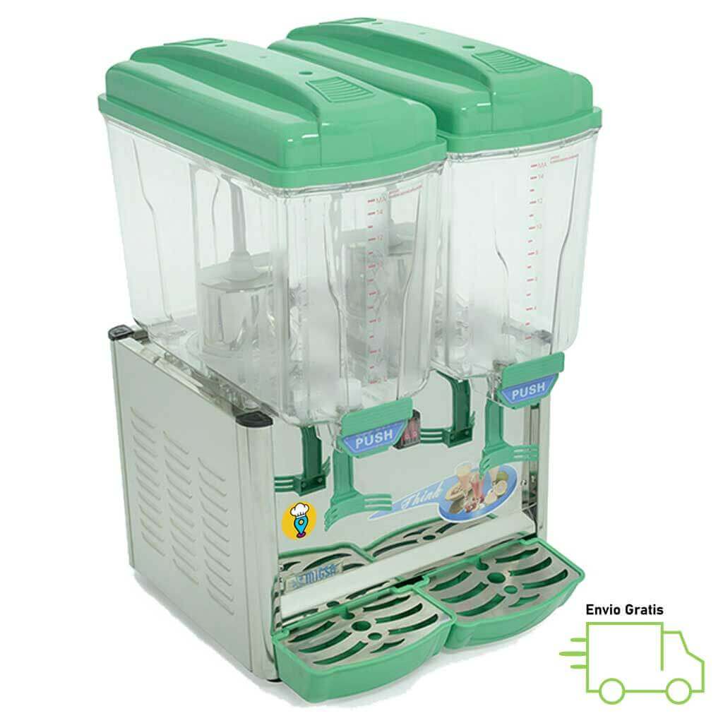 Enfriador de Aguas Frescas 2 Tazones 15 Lts c/u MIGSA - LYJ-230-Despachadores de Bebidas-MIGSA-ElLugarDelChef.com