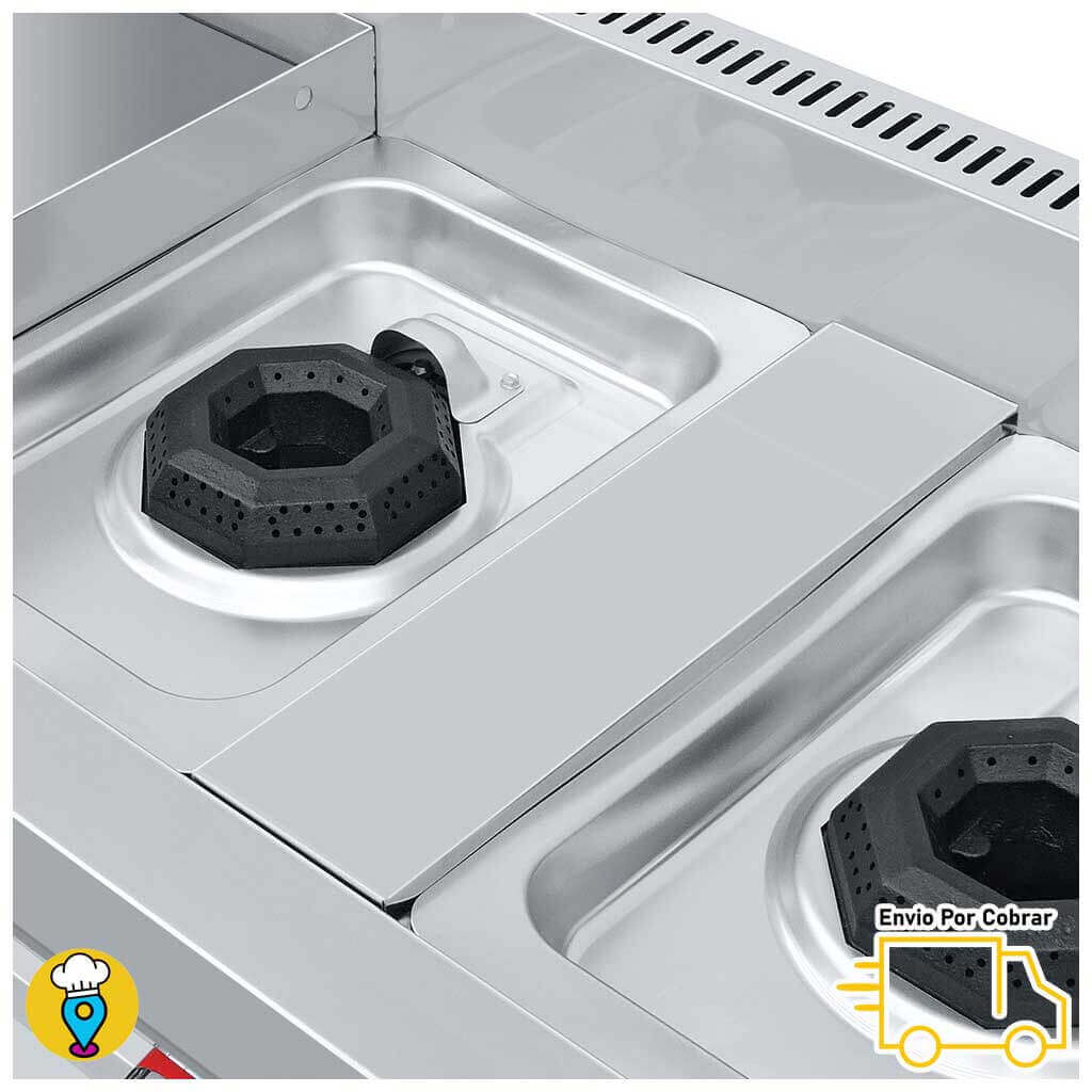 Estufa 2 Parrillas, Plancha, Horno, Gratinador y Freidora CORIAT - MULTICHEF PETIT TURBO-Estufas MĂșltiples-CORIAT-ElLugarDelChef.com