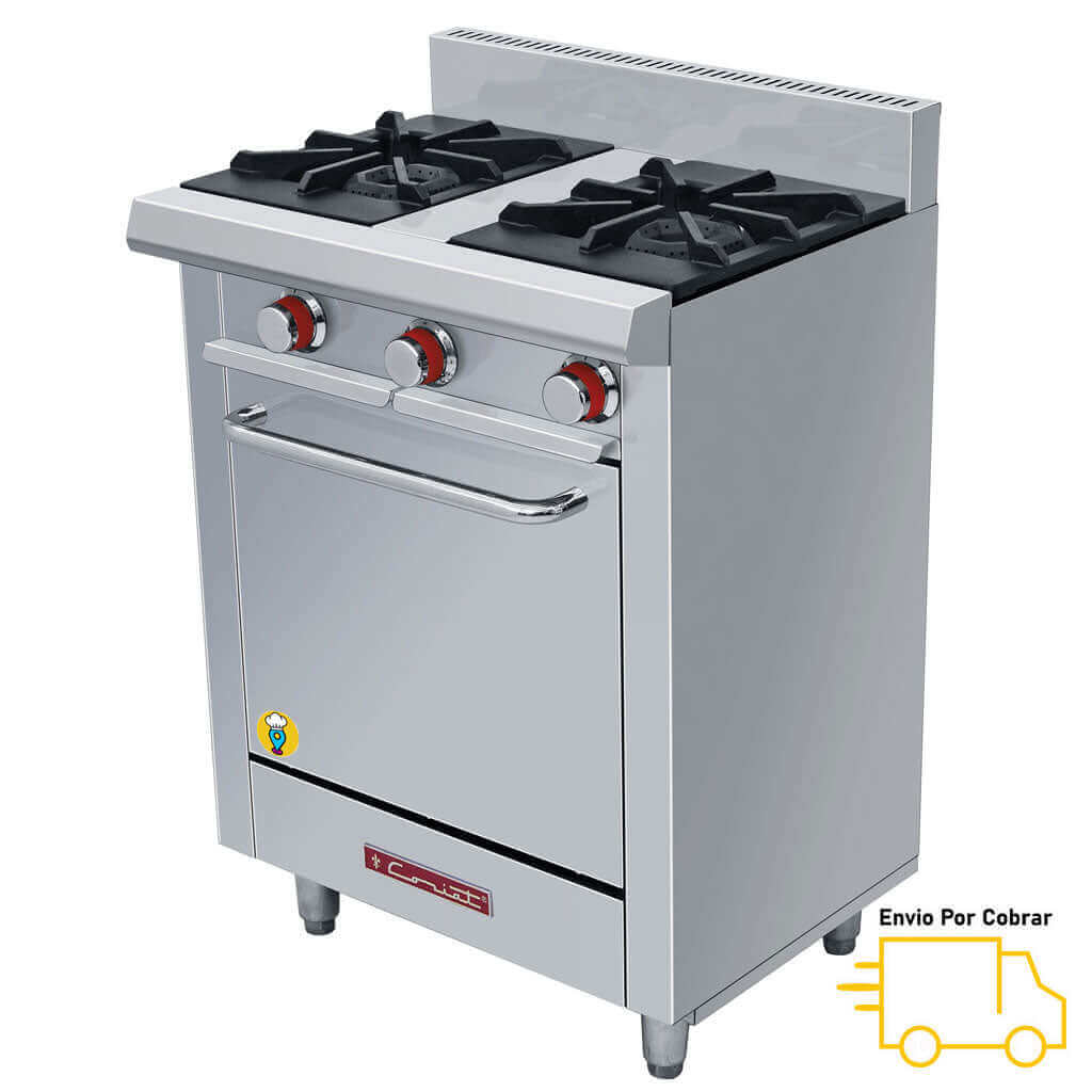 Estufa 2 Parrillas y Horno CORIAT - EC-2-HM PETIT-Estufas con Horno-CORIAT-ElLugarDelChef.com