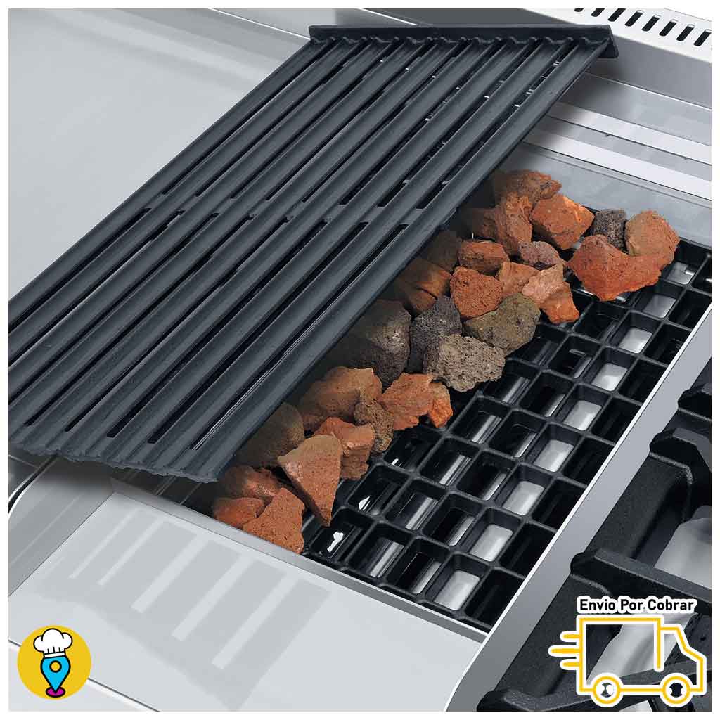 Estufa 4 Parrillas, Plancha, Asador, Gratinador, Freidora y Horno CORIAT - MULTIPLE MASTER-Estufas Múltiples-CORIAT-ElLugarDelChef.com