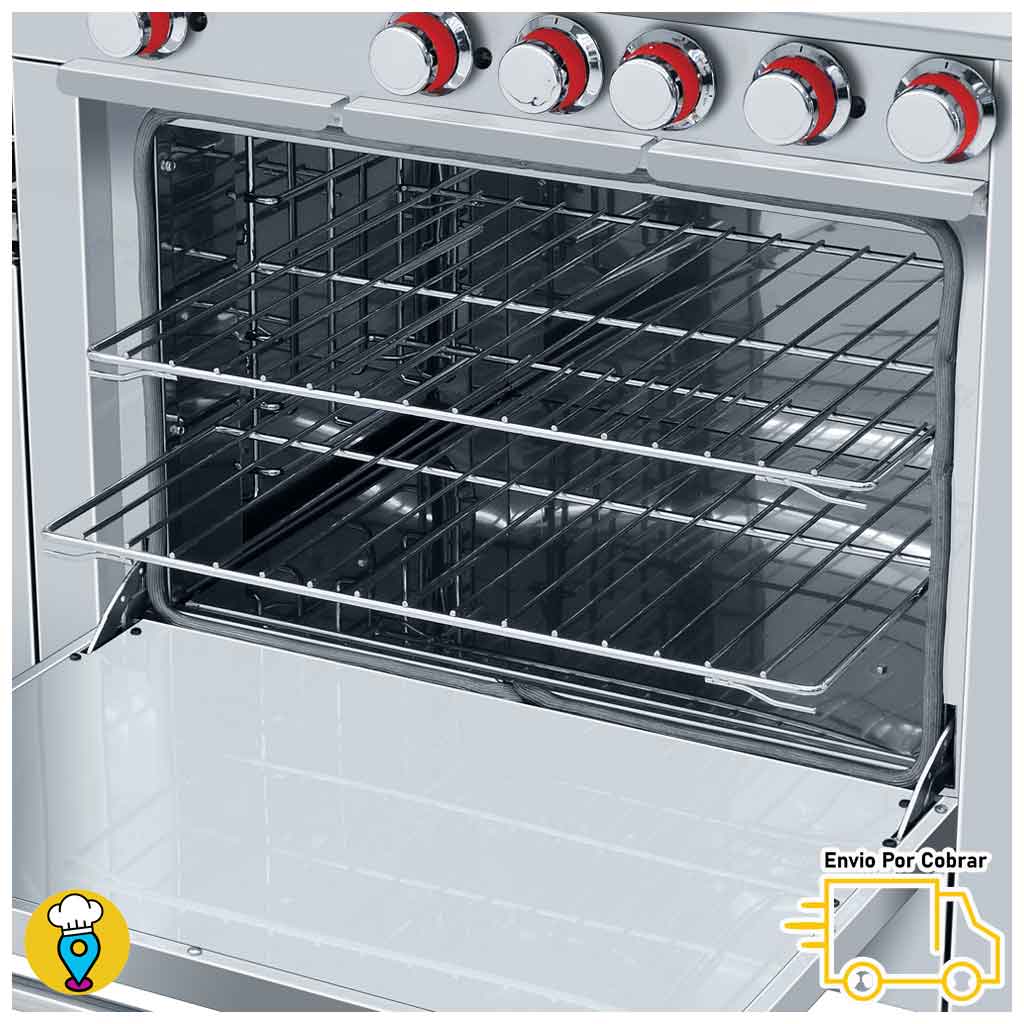 Plancha con gratinador en estufa industrial Coriat Multiple Master para cocina industrial