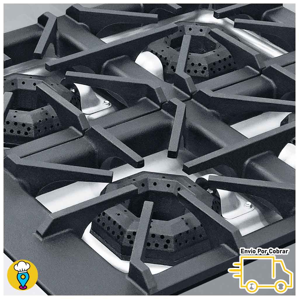 Estufa 4 Parrillas, Plancha, Asador, Gratinador, Freidora y Horno CORIAT - MULTIPLE MASTER TURBO-Estufas Múltiples-CORIAT-ElLugarDelChef.com