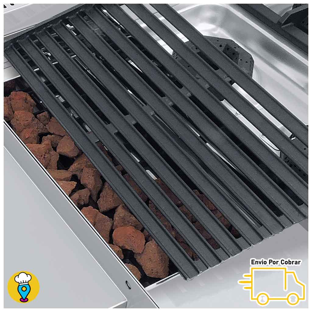 Estufa 4 Parrillas, Plancha, Asador, Gratinador, Freidora y Horno CORIAT - MULTIPLE MASTER TURBO-Estufas Múltiples-CORIAT-ElLugarDelChef.com