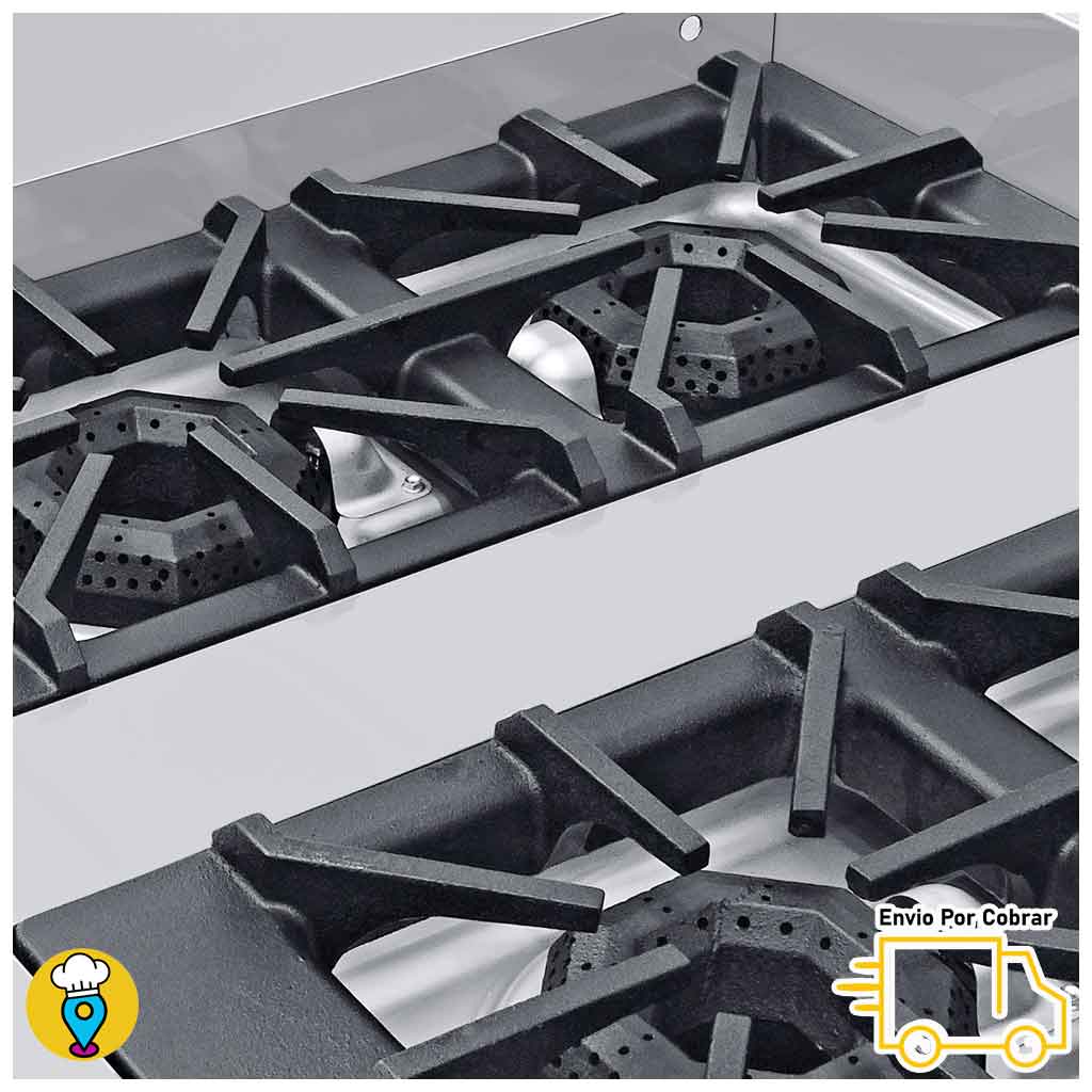 4 quemadores potentes industrial Coriat Multichef Piso Master