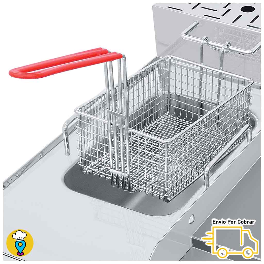 Estufas Coriat de mesa en acero inoxidable con perillas y acabados para uso profesional