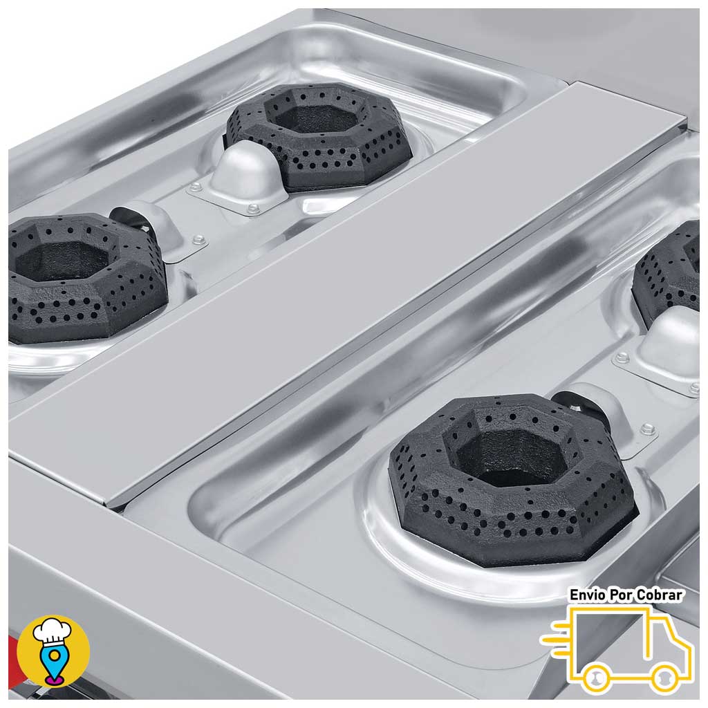 Estufa 4 Parrillas, Plancha, Gratinador y Horno CORIAT - MINICHEF MASTER-Estufas MĂșltiples-CORIAT-ElLugarDelChef.com