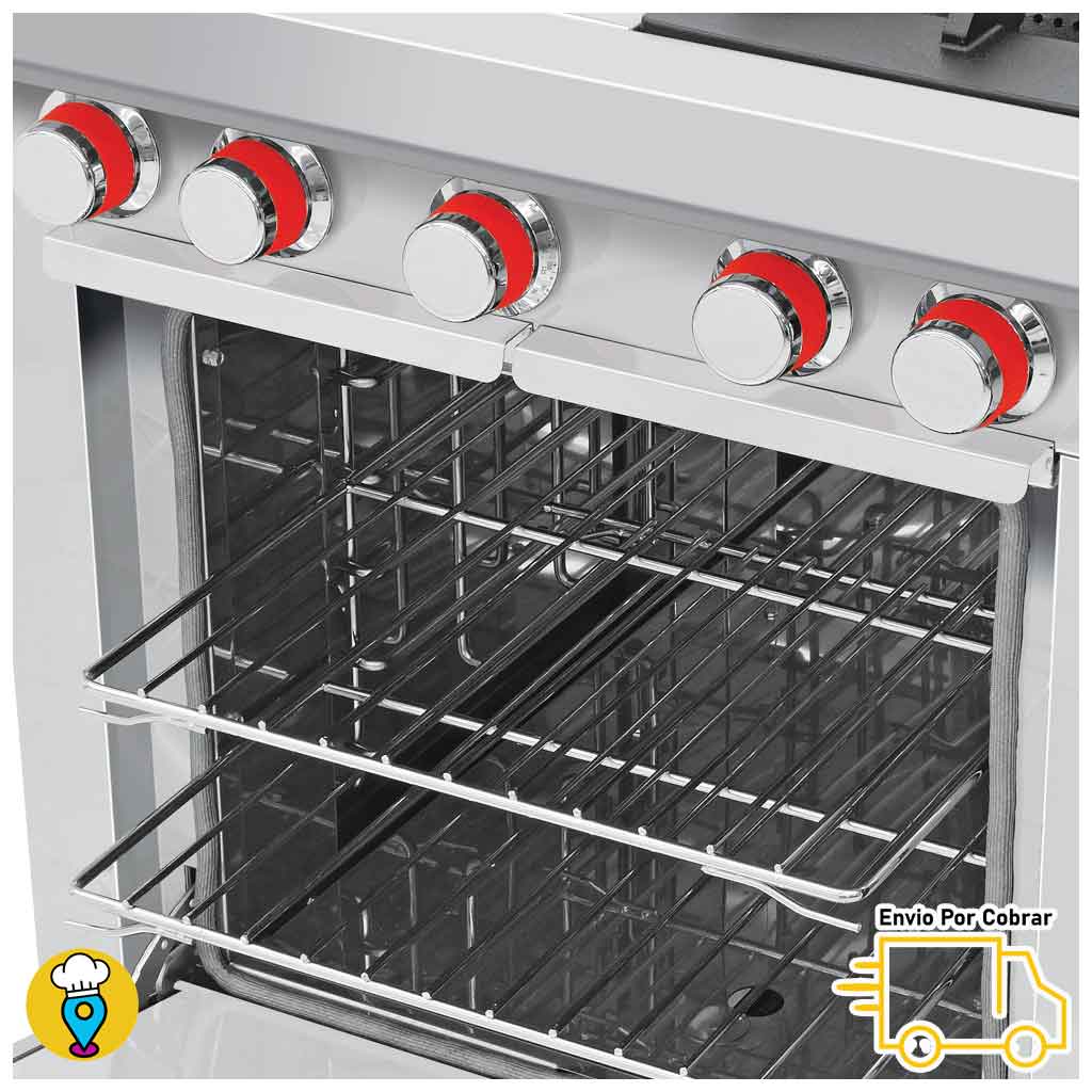 Estufa para cocina industrial Coriat con horno mediano y puerta de cierre hermético