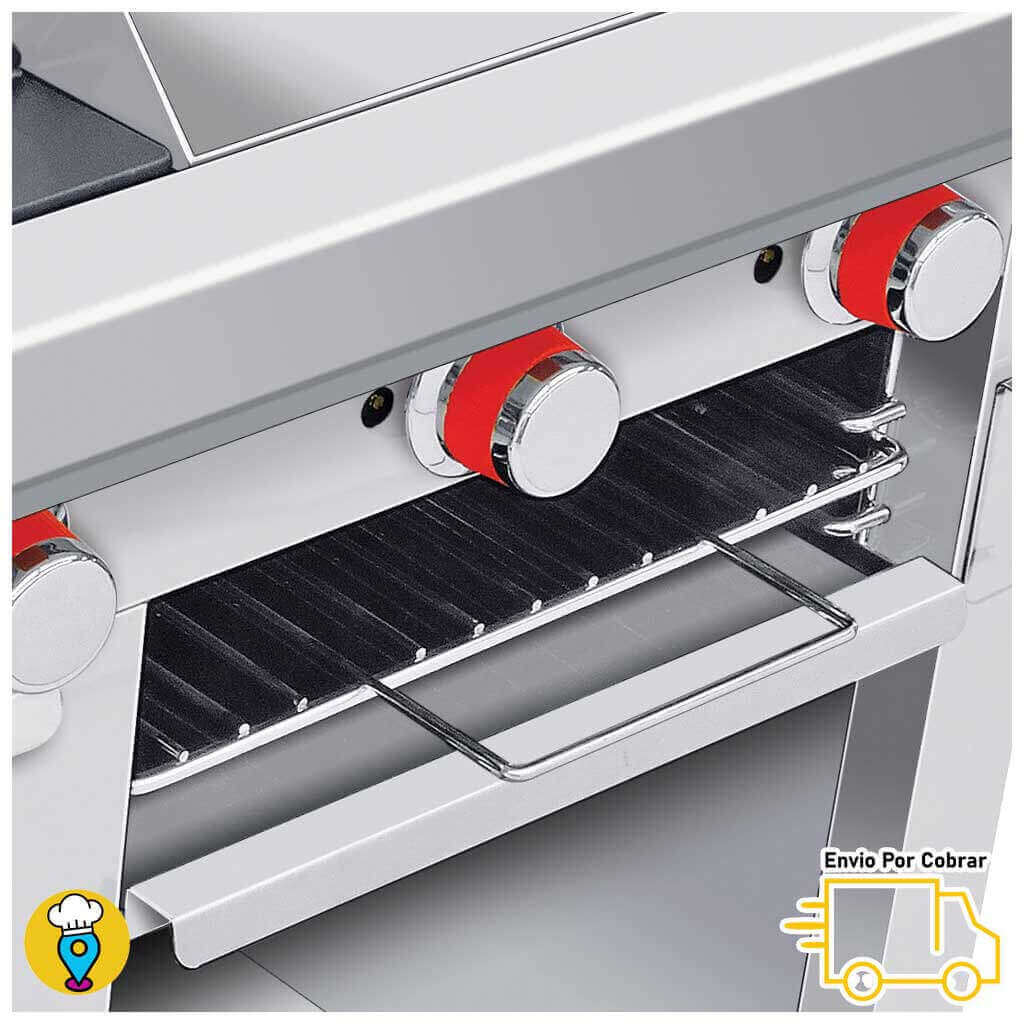 Estufa 4 Parrillas, Plancha, Gratinador y Horno CORIAT - MINICHEF MASTER-Estufas Múltiples-CORIAT-ElLugarDelChef.com