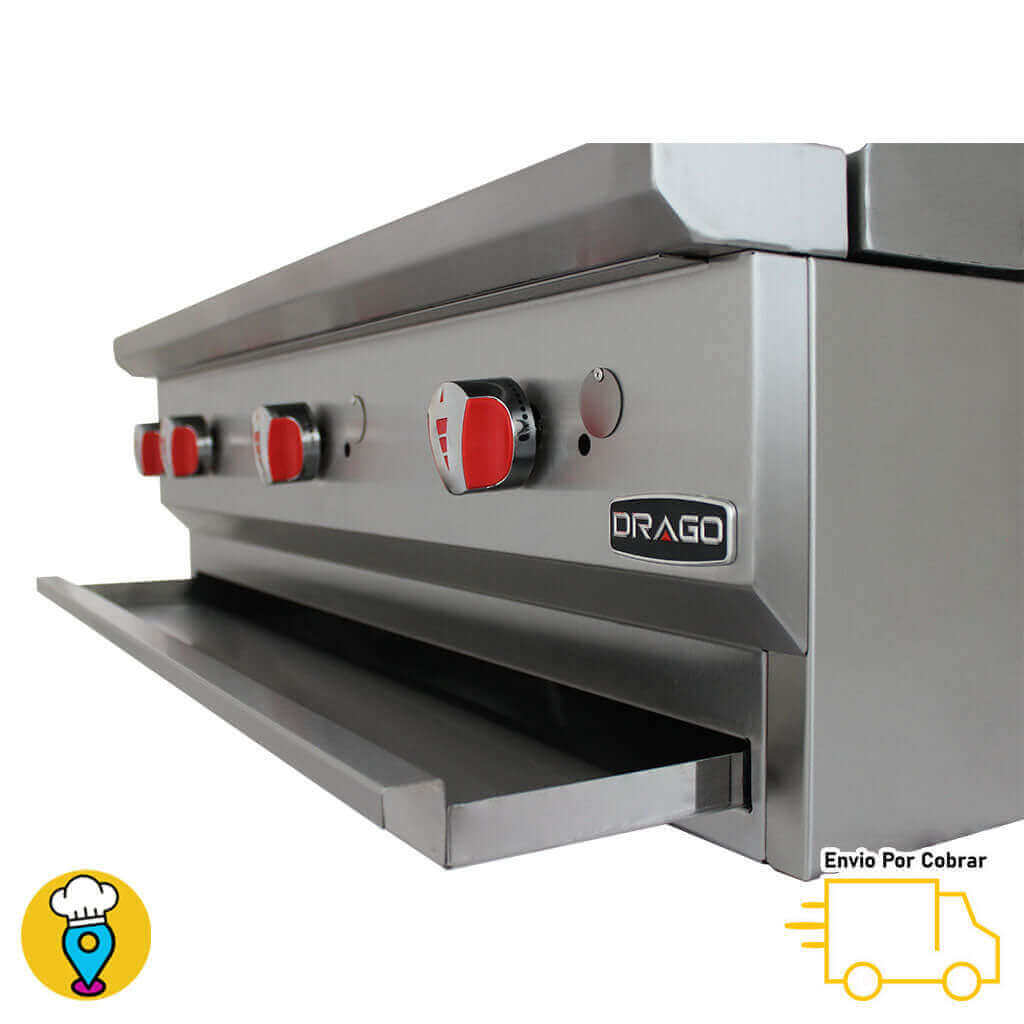 Estufa de Mesa Múltiple 2 Parrillas y Plancha DRAGO - CG-20PD-Estufas Múltiples de Mesa-DRAGO-ElLugarDelChef.com