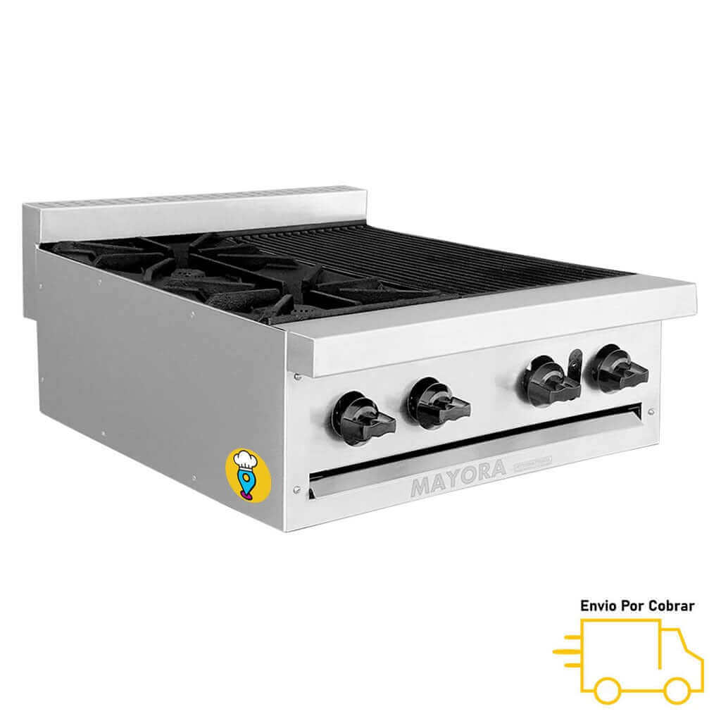 Estufa de Mútlipe de Mesa MAYORA - EM2/1Q+1A-Estufas Múltiples de Mesa-INTERNATIONAL-ElLugarDelChef.com