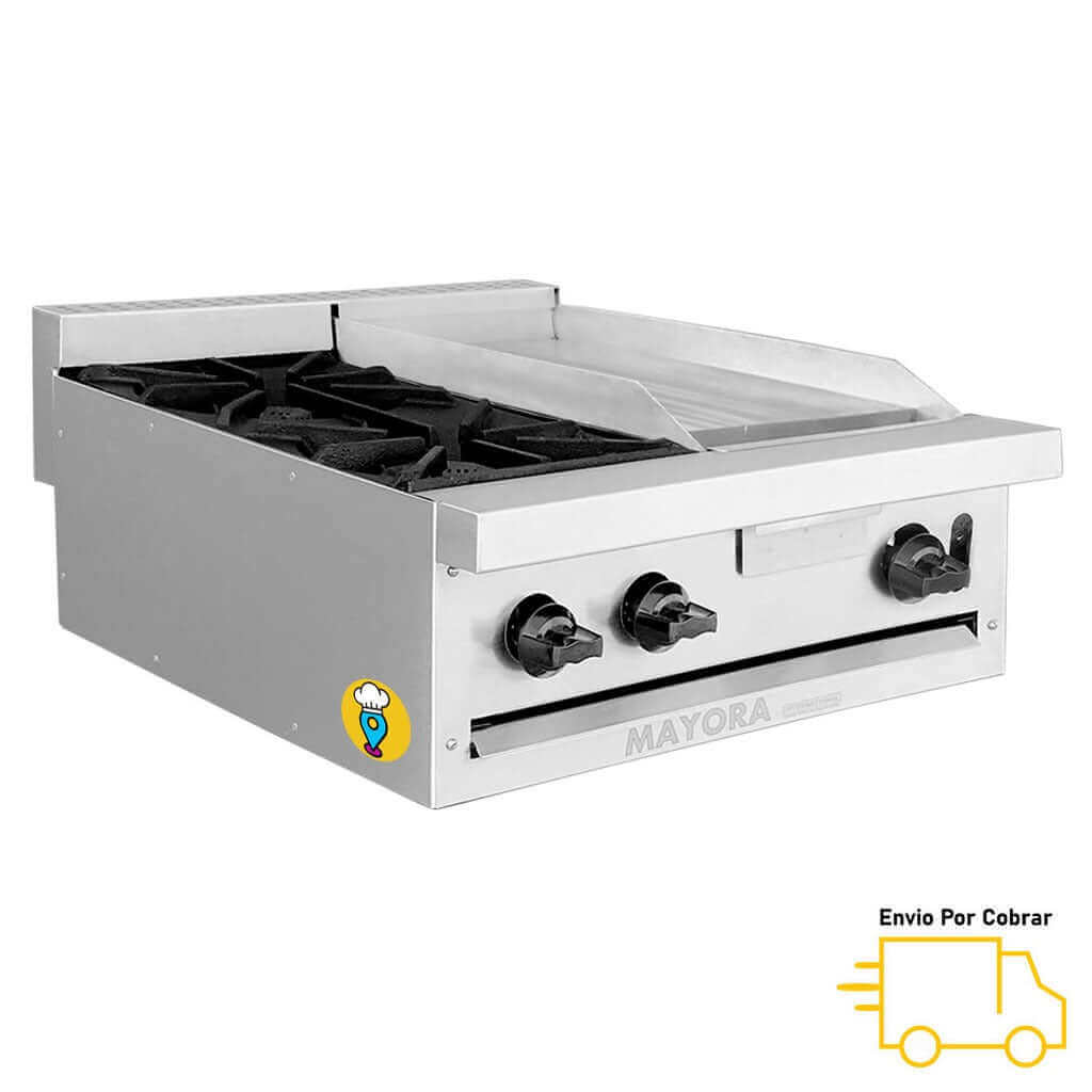 Estufa de Mútlipe de Mesa MAYORA - EM2/1Q+1P-Estufas Múltiples de Mesa-INTERNATIONAL-ElLugarDelChef.com
