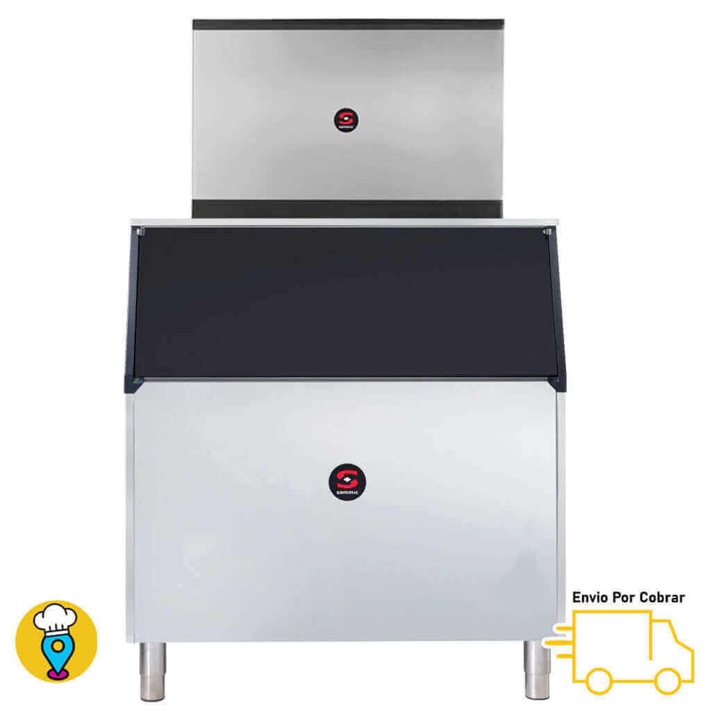Fábrica de Hielo 241kg/24hrs + Depósito de 340Kg SAMMIC - FD215PA-Fábricas de Hielo en Cubo-SAMMIC-ElLugarDelChef.com