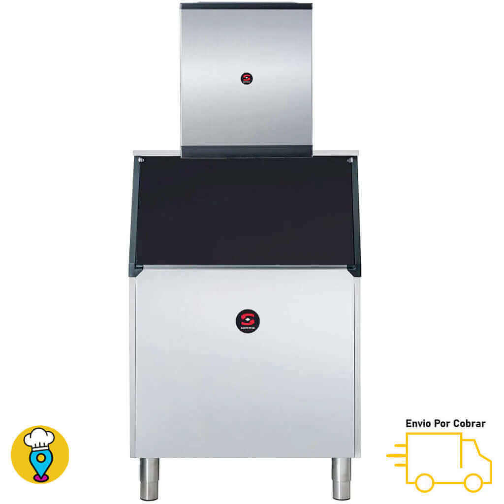 Fábrica de Hielo 317Kgs/24hrs + Depósito 230Kgs SAMMIC - FD315A+BFD210FD-Fábricas de Hielo en Cubo-SAMMIC-ElLugarDelChef.com