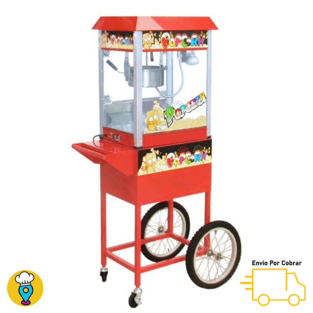 Fabricadora de Palomitas Eléctrica de 250gr con Carro MIGSA - HP-BC-A-Palomeras-MIGSA-ElLugarDelChef.com