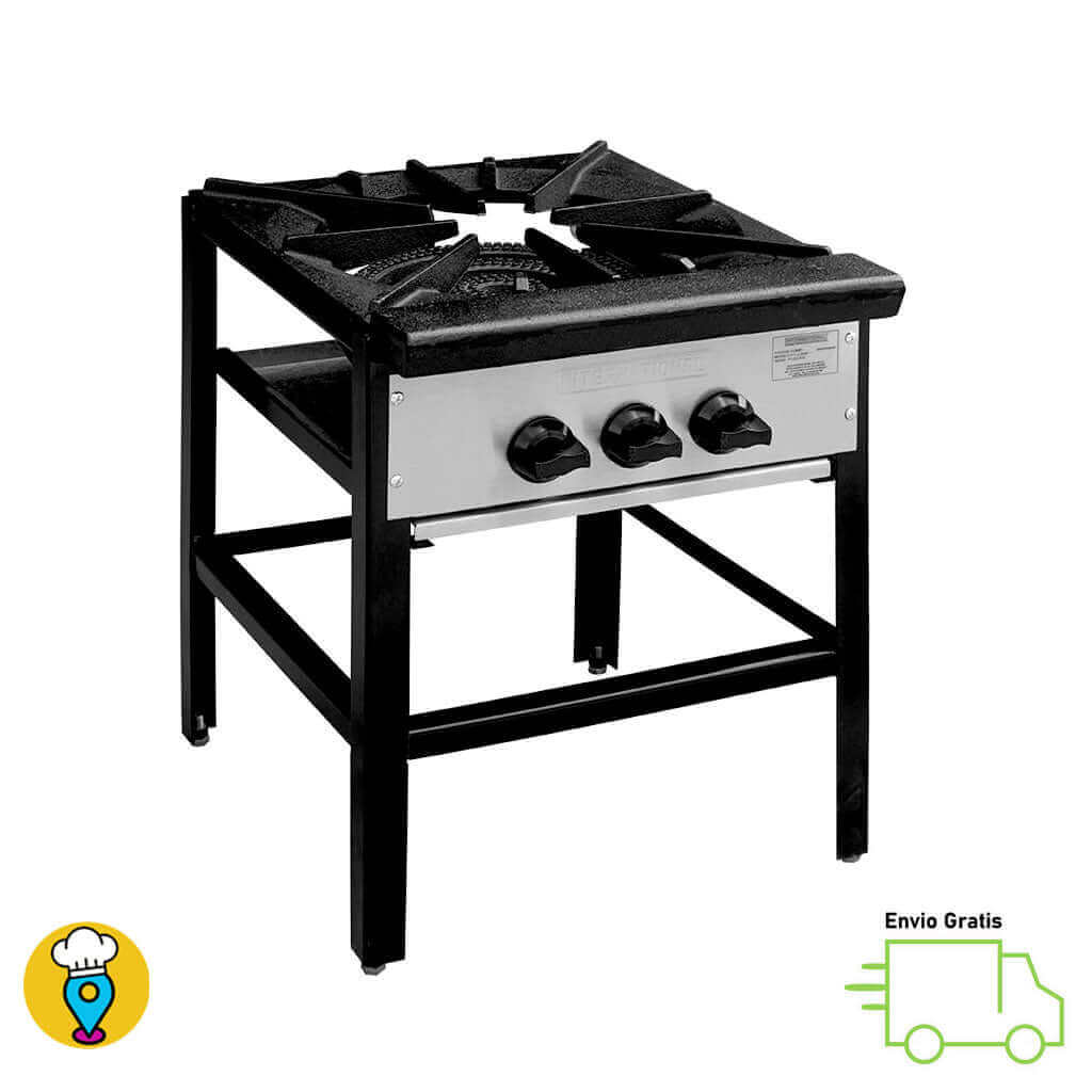 Fogón 1 Sección Compacto INTERNATIONAL - F1C-Fogones-INTERNATIONAL-ElLugarDelChef.com