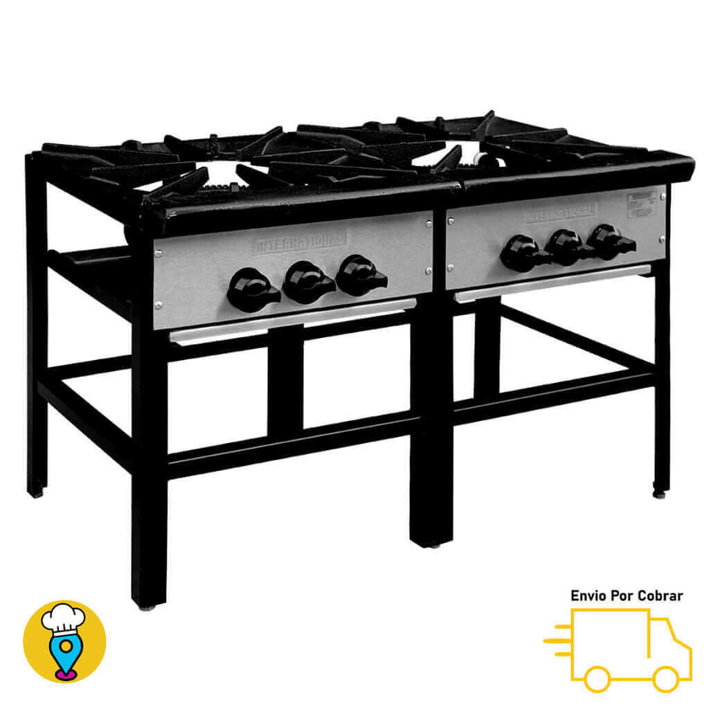 Fogón 2 Secciones Compacto INTERNATIONAL - F-2C-Fogones-INTERNATIONAL-ElLugarDelChef.com