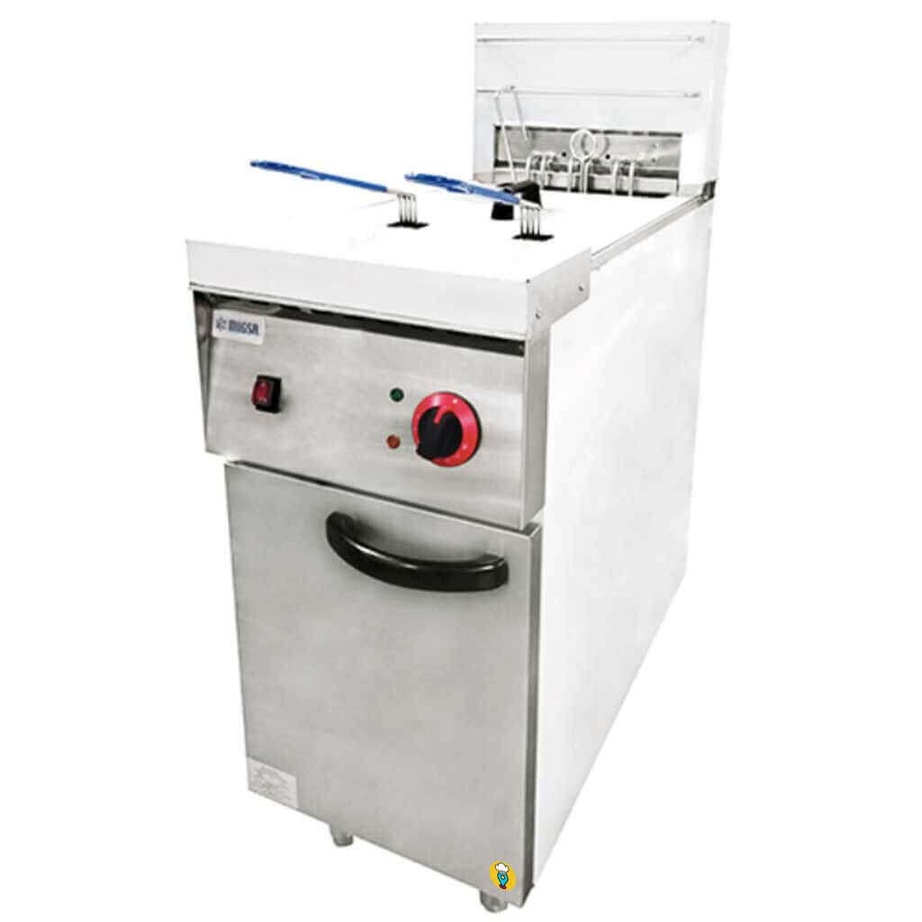 Freidora doble eléctrica 30 Litros 220 Volts Migsa - MEF30-Freidoras Eléctricas-MIGSA-ElLugarDelChef.com