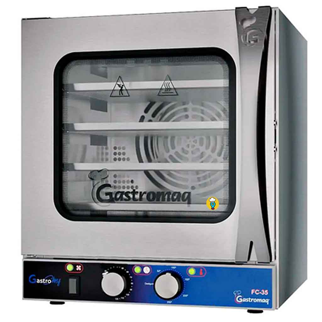 Horno de Convección Eléctrico Gastromaq FC-35A: Potencia y Precisión en tus Preparaciones Gastronómicas-Hornos de Convección Eléctricos-GASTROMAQ-ElLugarDelChef.com