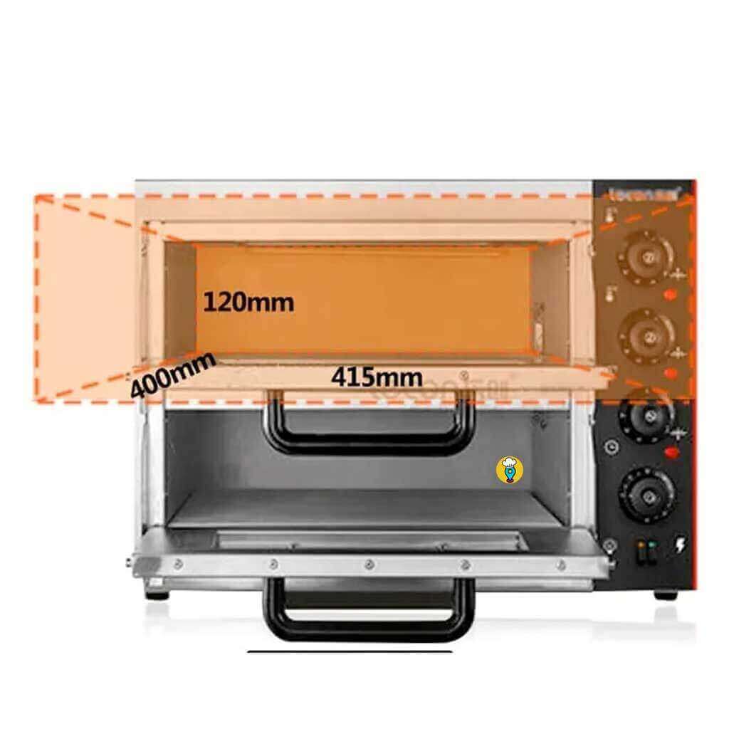 Horno Eléctrico para Pizza Migsa - HPD-2-Hornos para Pizzas-MIGSA-ElLugarDelChef.com