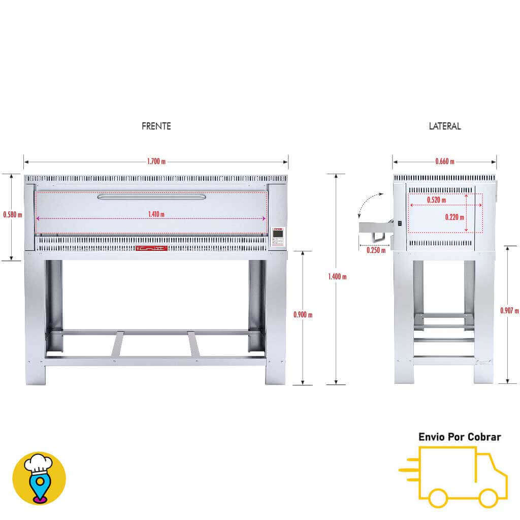 Horno Pizzero CORIAT - PIZZINO-3 PETIT-Hornos para Pizzas-CORIAT-ElLugarDelChef.com