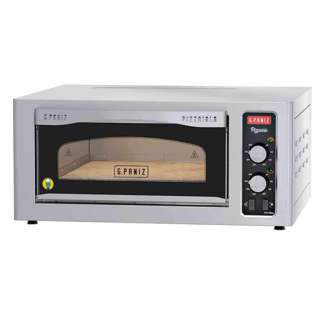 Horno Pizzero eléctrico FPE400A Marca GPaniz: ¡La cocción perfecta para tus pizzas!-Hornos para Pizzas-GPANIZ-ElLugarDelChef.com