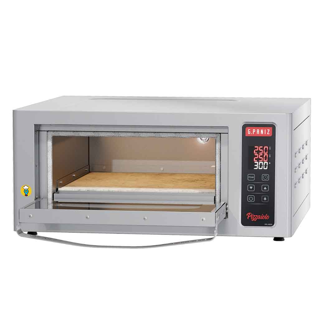 Horno Pizzero Eléctrico GPaniz FPE400D: ¡Prepara pizzas perfectas con rapidez y precisión!-Hornos para Pizzas-GPANIZ-ElLugarDelChef.com