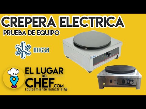 Crepera migsa electrica EM1 video crepera en funcion