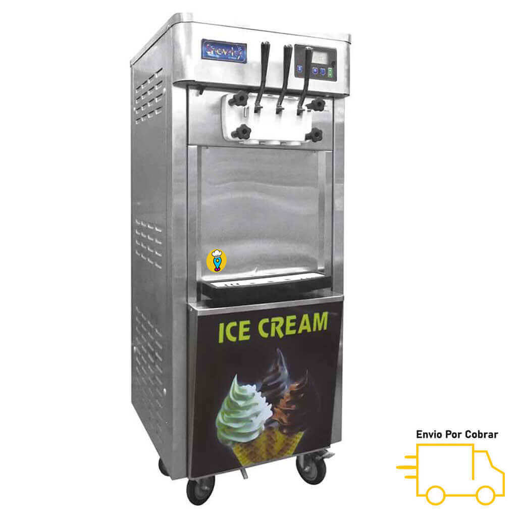 Máquina de Helado Suave de Piso con Sistema Nocturno MIGSA - BQL-825E-P-Máquinas de Helado Suave-MIGSA-ElLugarDelChef.com