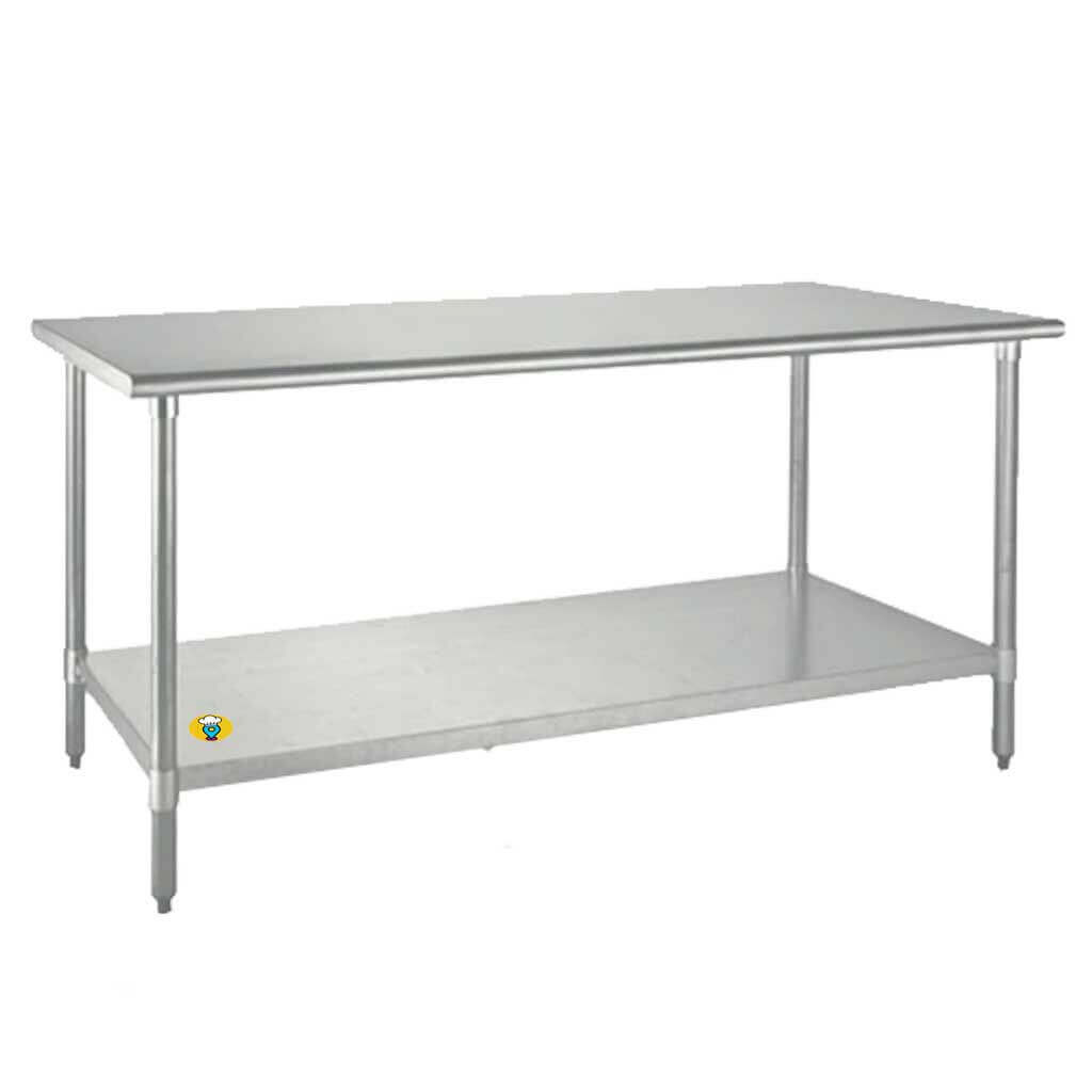 Mesa de Acero Inoxidable 2 metros King MTI-200-Mesas de Trabajo en Acero Inoxidable-KING-ElLugarDelChef.com