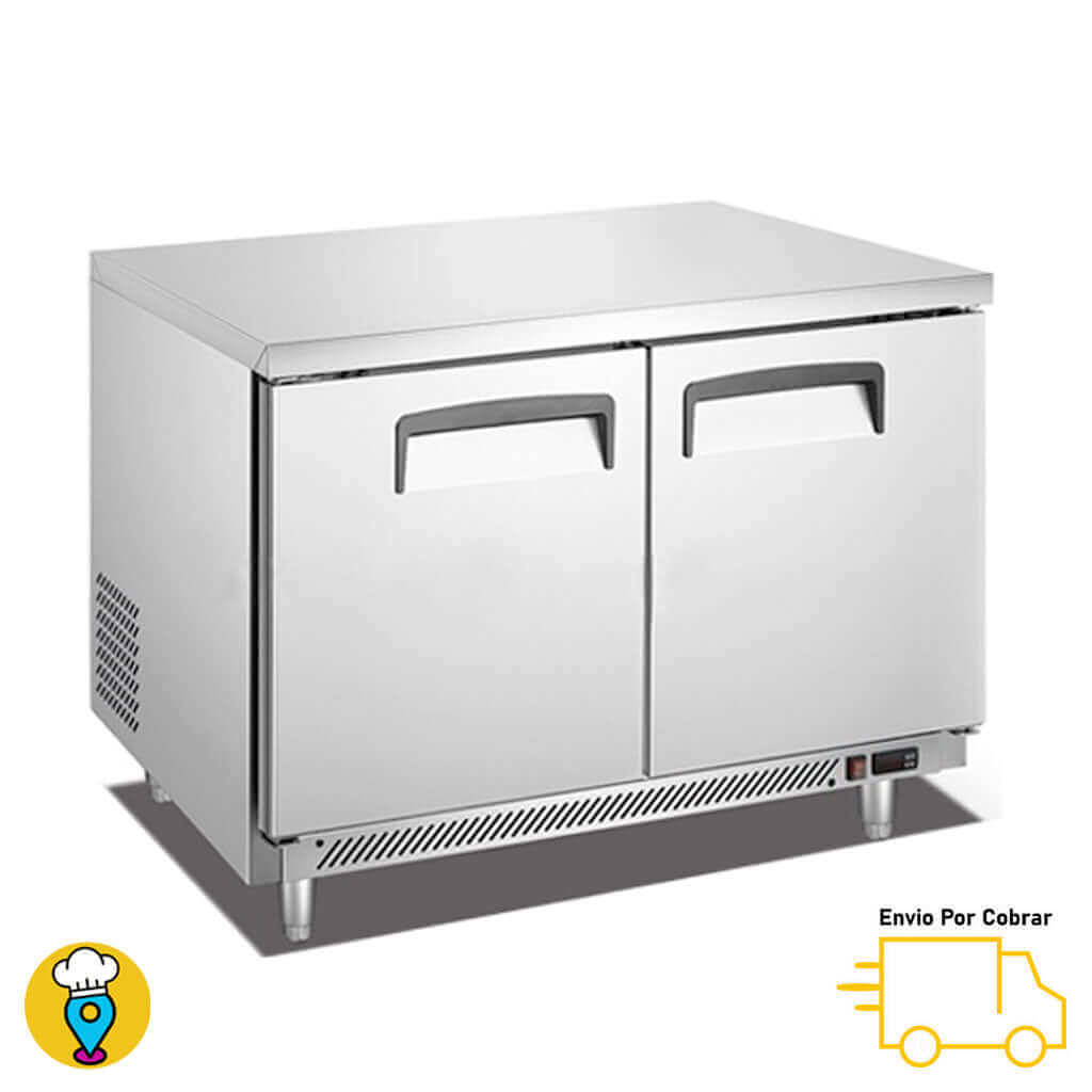 Mesa Refrigerada Bajo Barra MIGSA -UC-48C-2-Mesas de Trabajo Refrigeradas-MIGSA-ElLugarDelChef.com