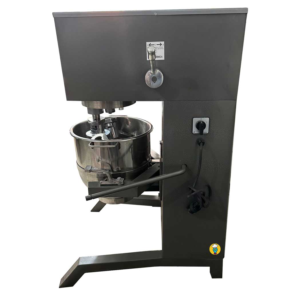 ¡Mezcla y amasa grandes cantidades de ingredientes con la potente batidora industrial Bathammex de 30 litros! B30-M2-Batidoras-BATHAMMEX-ElLugarDelChef.com