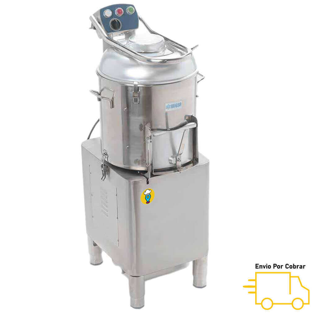 Mondadora de Papas con Base y Bagazo MIGSA - HLP-20-Peladoras de Papas-MIGSA-ElLugarDelChef.com