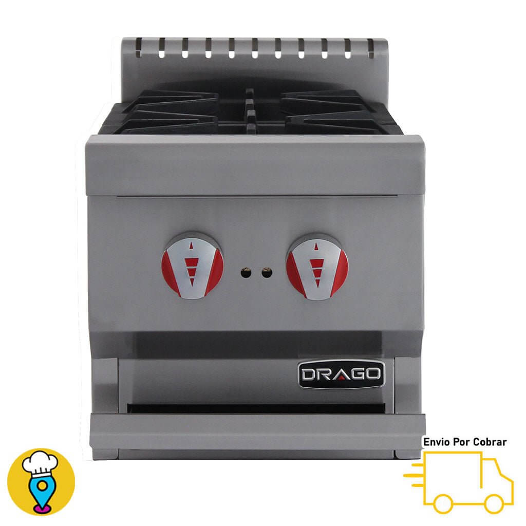 Parrilla 2 Quemadores DRAGO - CG-20-Parrillas a Gas-DRAGO-ElLugarDelChef.com