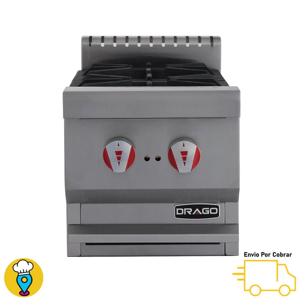 Parrilla 2 Quemadores DRAGO - CG-20-Parrillas a Gas-DRAGO-ElLugarDelChef.com