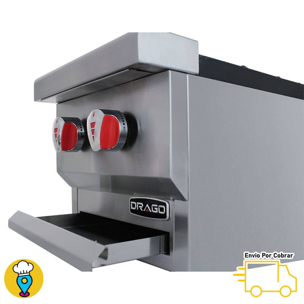 Parrilla 2 Quemadores DRAGO - CG-20-Parrillas a Gas-DRAGO-ElLugarDelChef.com