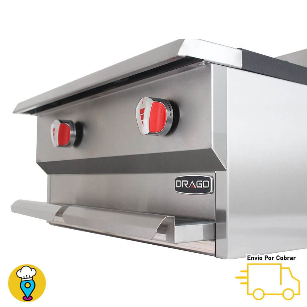 Parrilla 2 Quemadores DRAGO - CG-20 SLIM-Parrillas a Gas-DRAGO-ElLugarDelChef.com