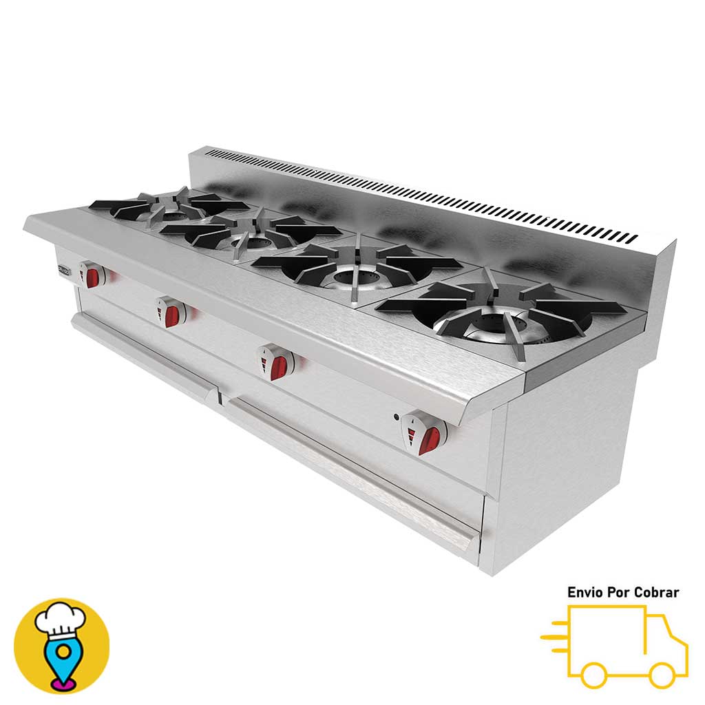 Parrilla 4 Quemadores DRAGO - CG-40 SLIM-Parrillas a Gas-DRAGO-ElLugarDelChef.com