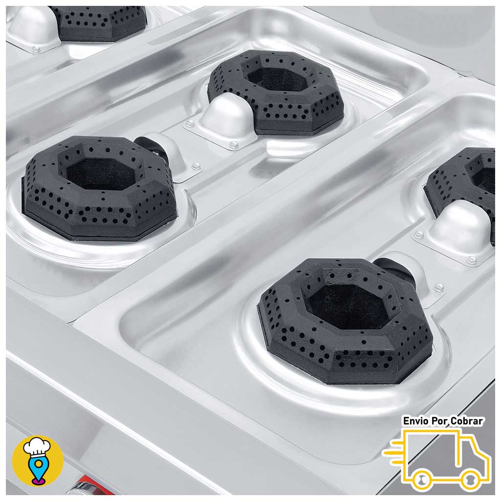 Parrilla 6 Quemadores CORIAT - PCV-6 MASTER-Parrillas a Gas-CORIAT-ElLugarDelChef.com