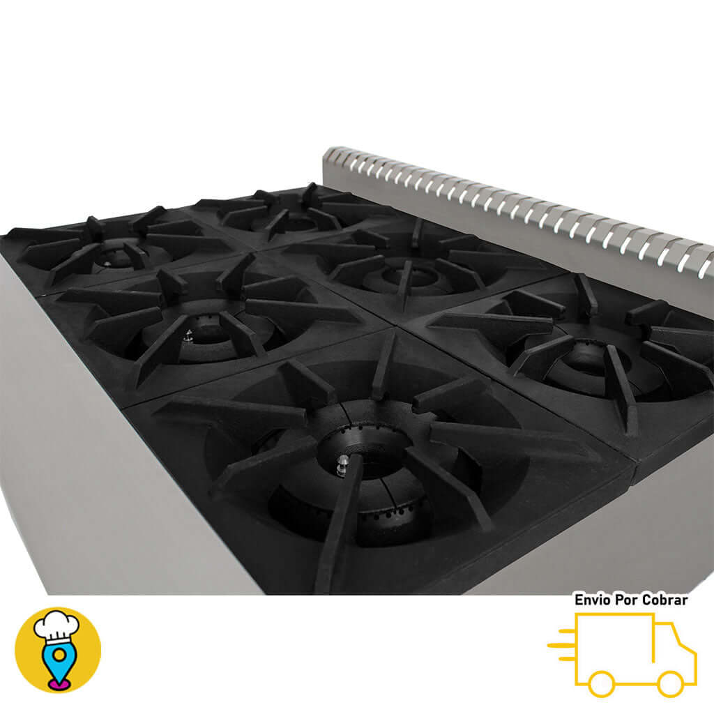 Parrilla 6 Quemadores DRAGO - CG-60-Parrillas a Gas-DRAGO-ElLugarDelChef.com