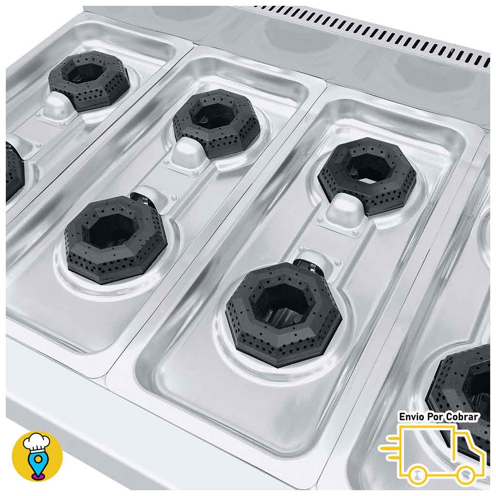 Parrilla 8 Quemadores CORIAT - PCV-8 MASTER-Parrillas a Gas-CORIAT-ElLugarDelChef.com