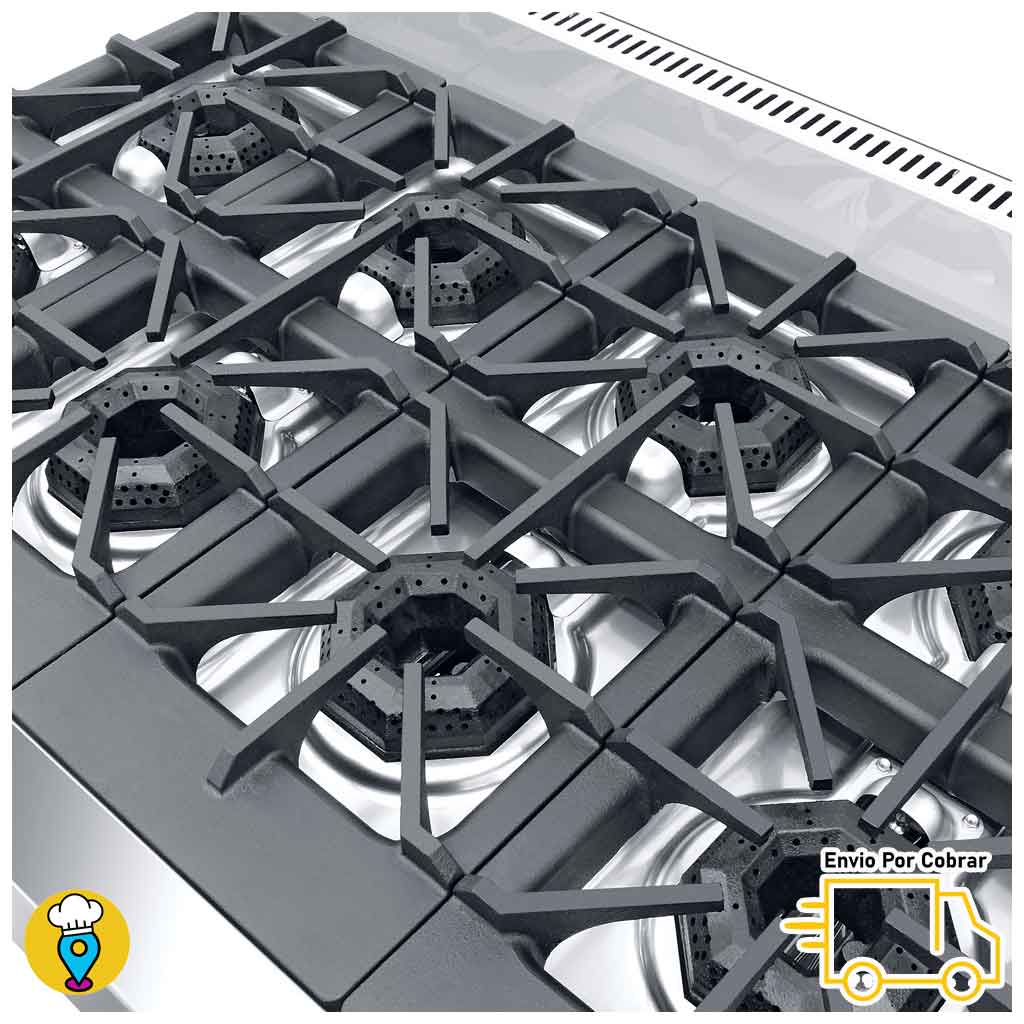 Parrilla 8 Quemadores CORIAT - PCV-8 MASTER-Parrillas a Gas-CORIAT-ElLugarDelChef.com