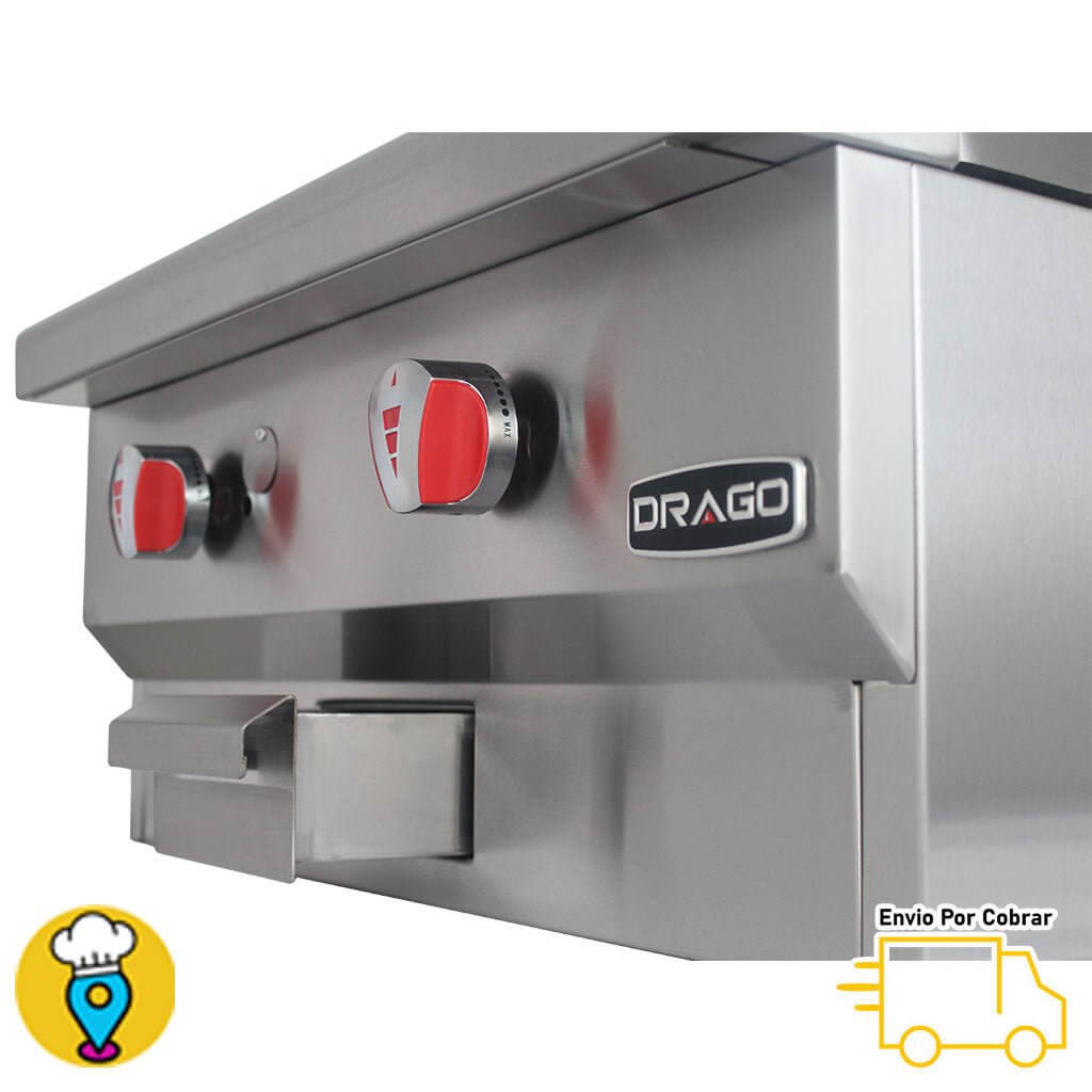 Plancha 2 Quemadores DRAGO - PG-2-Planchas-DRAGO-ElLugarDelChef.com