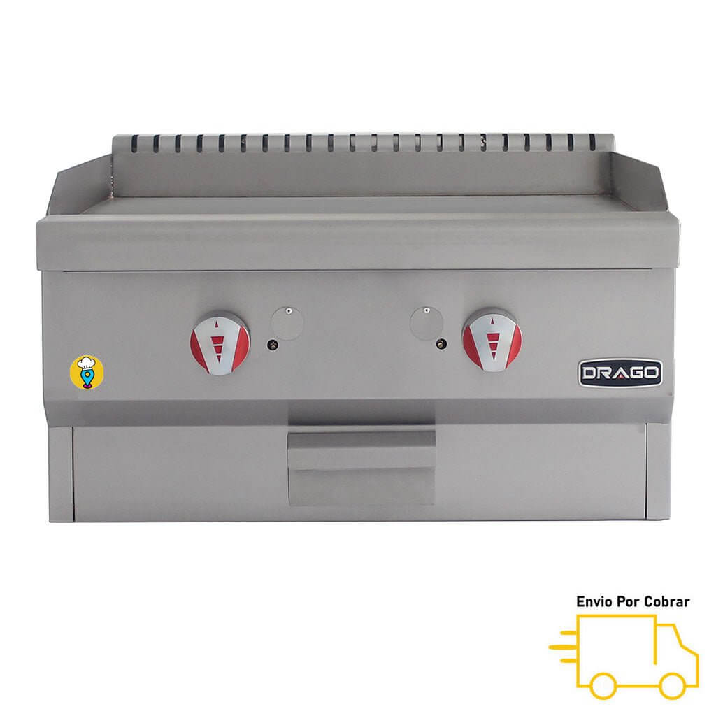 Plancha 2 Quemadores DRAGO - PG-2 Slim-Planchas-DRAGO-ElLugarDelChef.com