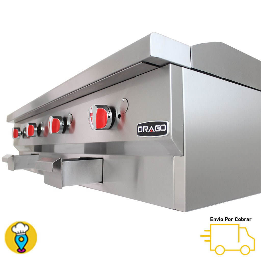 Plancha 4 Quemadores DRAGO - PG-4 Slim-Planchas-DRAGO-ElLugarDelChef.com