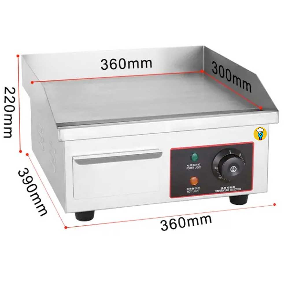 Plancha Eléctrica Migsa BN-36B de Acero Inoxidable para Cocina-Planchas Eléctricas-MIGSA-ElLugarDelChef.com