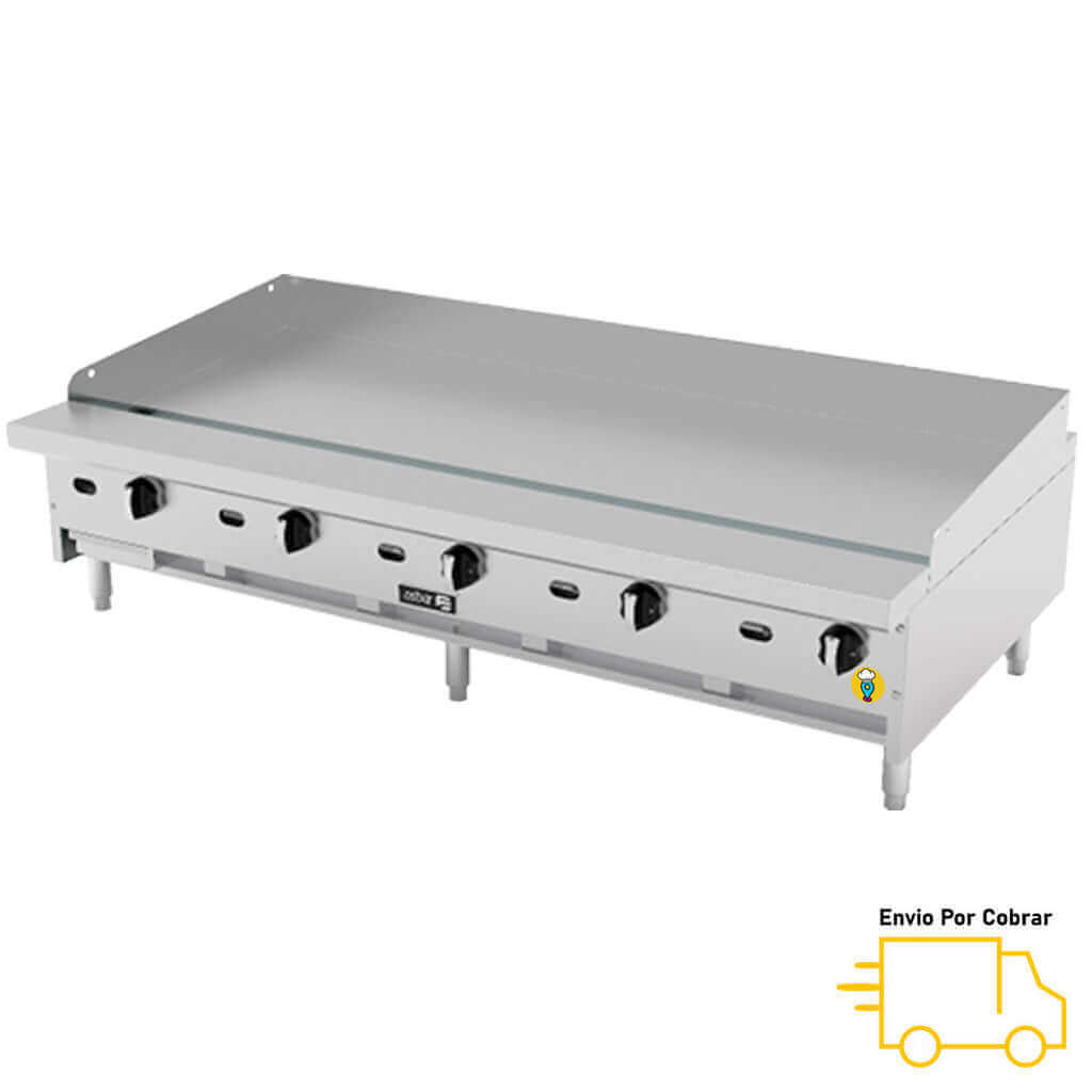 Plancha Lisa Termostática Placa de 1" ASBER - AETG-60-H-Planchas-ASBER-ElLugarDelChef.com