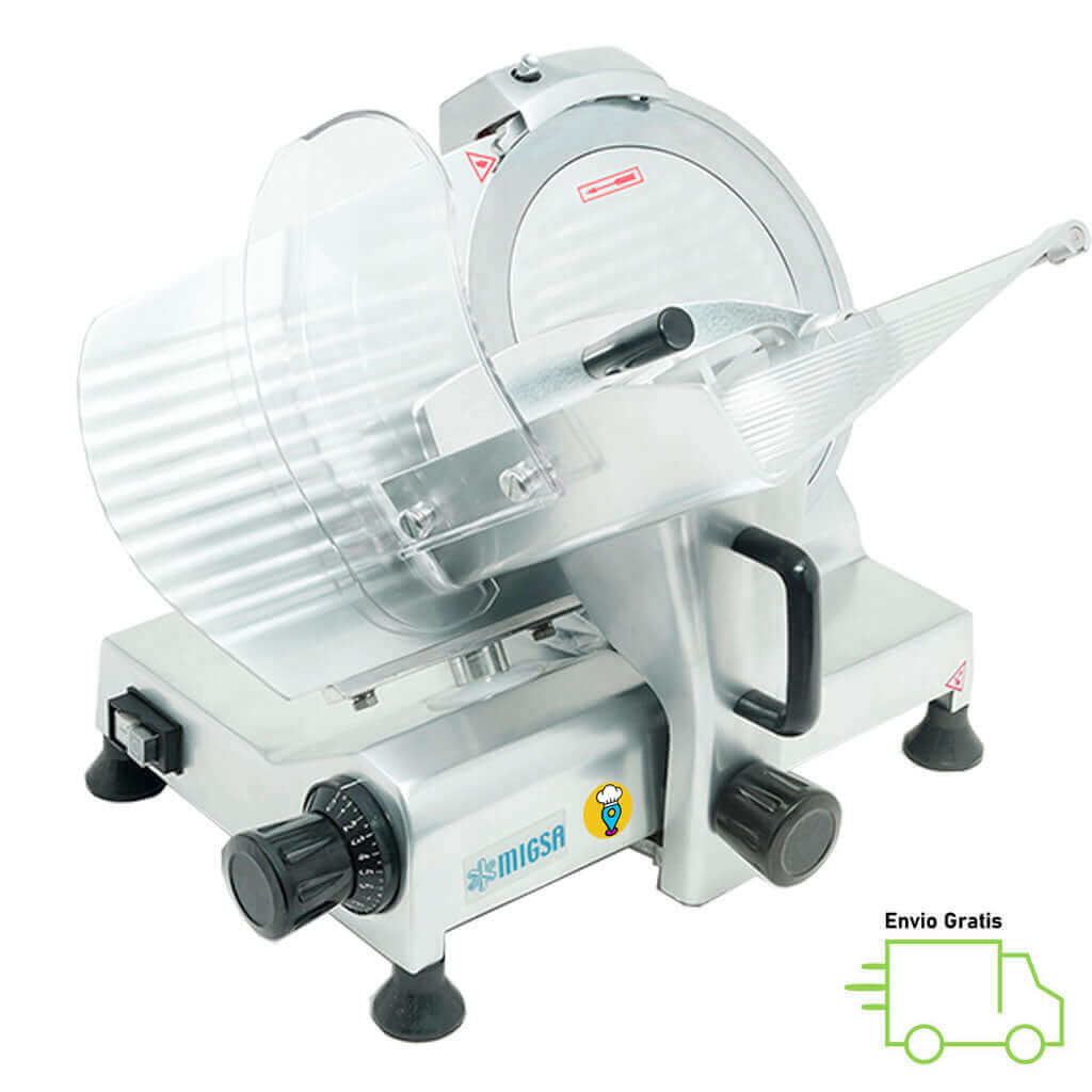 Rebanadora de Carnes frías (Fiambres) de 275mm MIGSA - HBS-275A-Rebanadoras de Banda-MIGSA-ElLugarDelChef.com